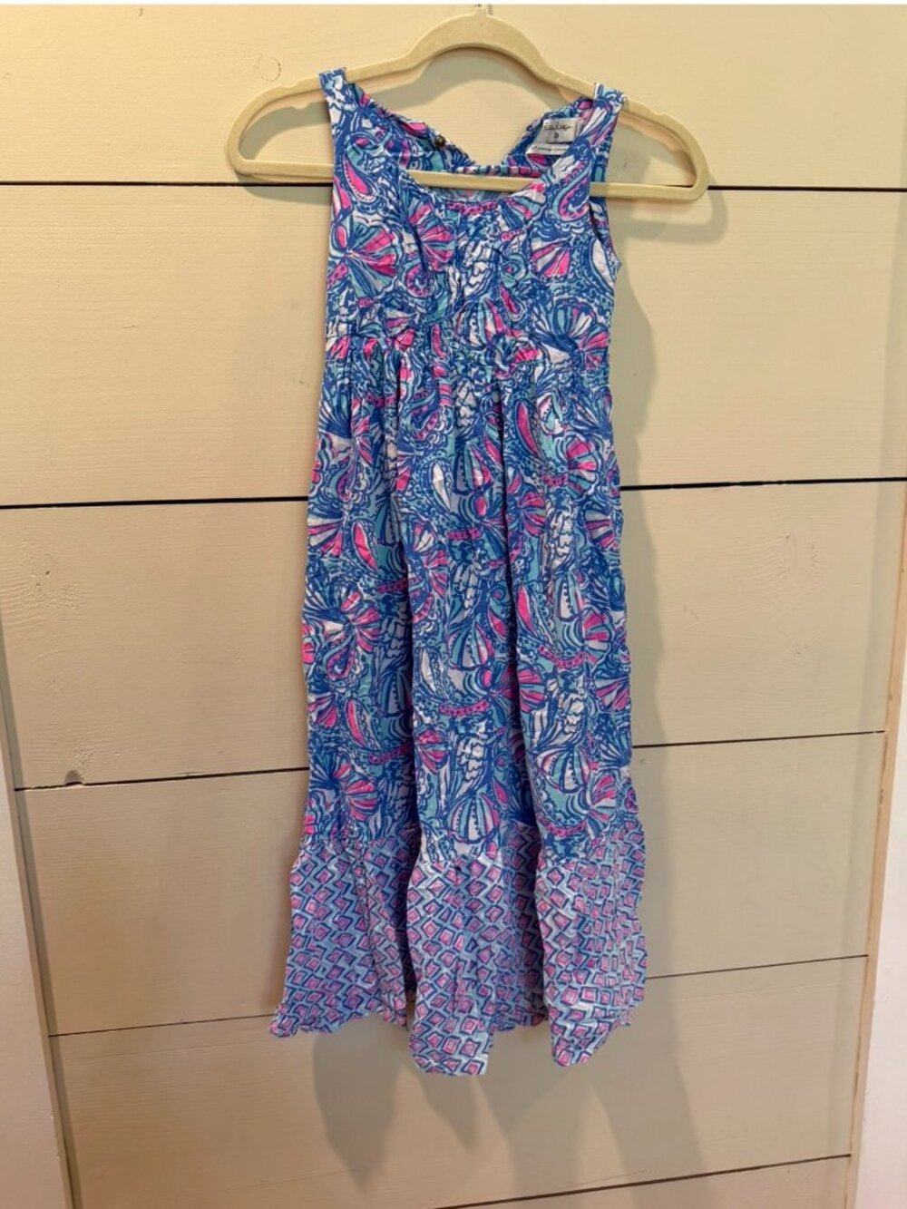 Lilly Pulitzer for Target My Fans Maxi Dress Girls M 20th Anniv RARE